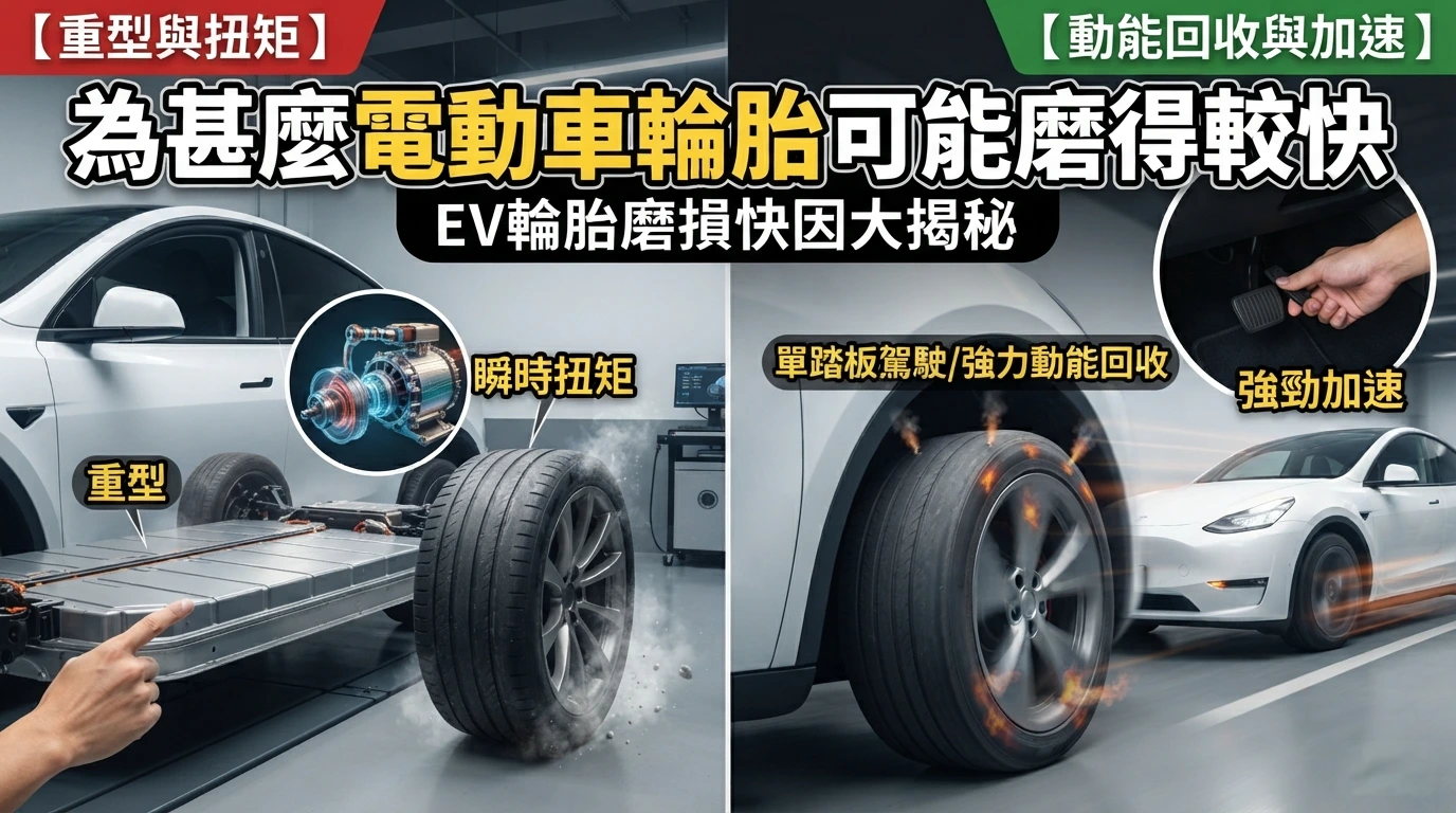 為甚麼電動車輪胎可能磨得較快?